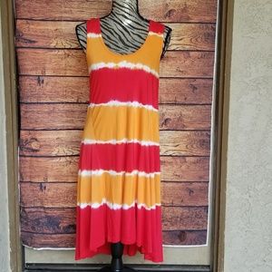CCO NWOT Calvin Klein tyedye dress size 10